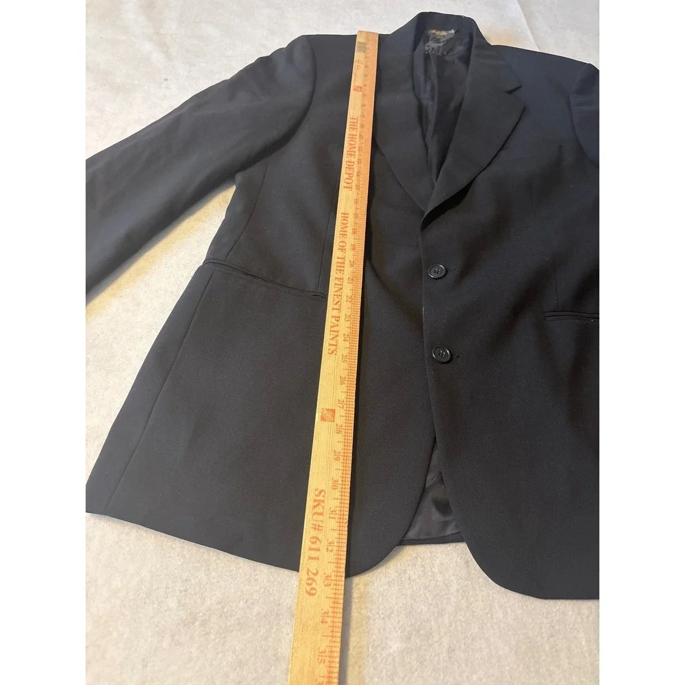 Brooks Brothers Mens Black Two Button Blazer Jacket Notch Suit Coat‎
